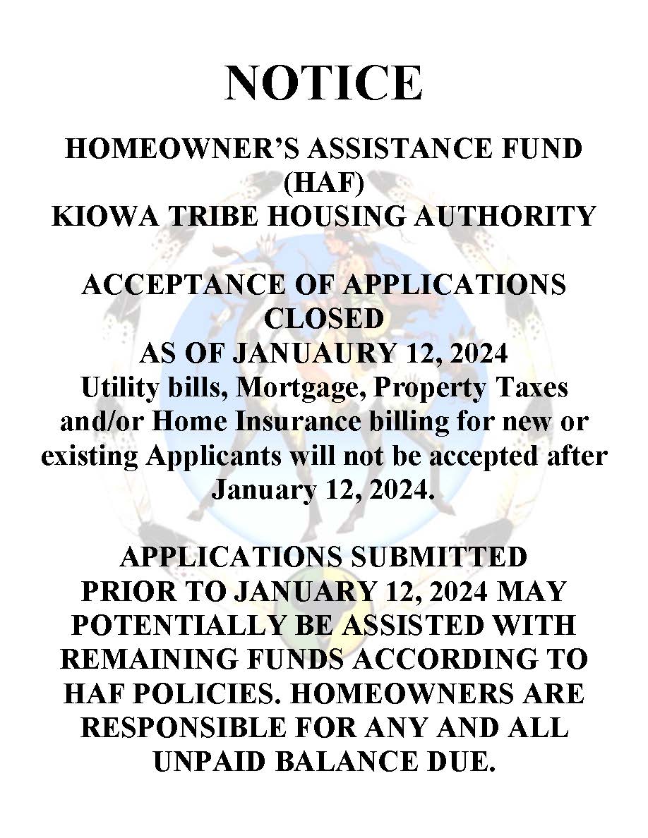 Kiowa Housing Authority Kiowa Tribe